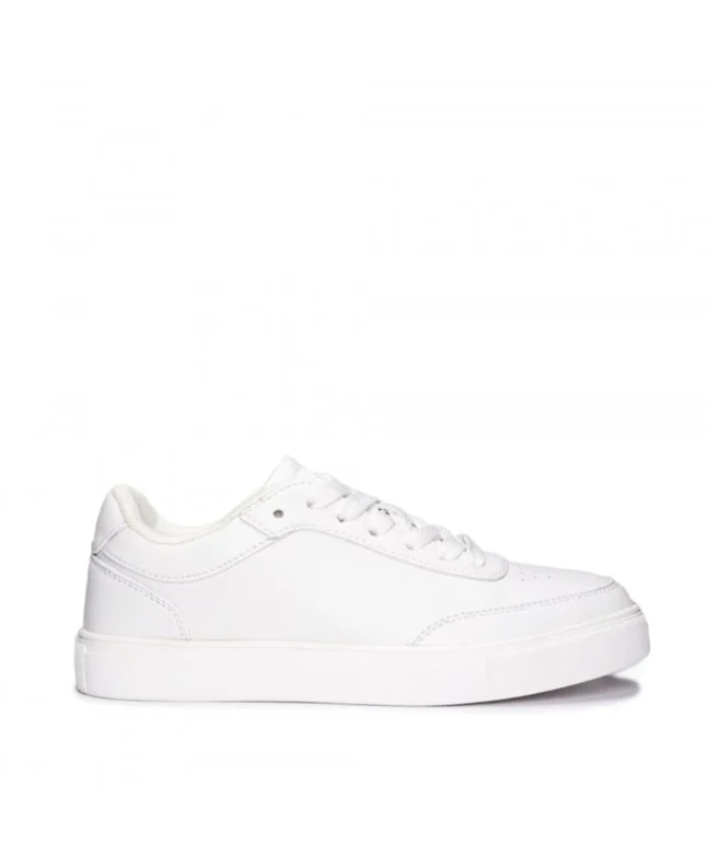 POLE WHITE SNEAKERS VEGAN LOW-TOP LACE-UP