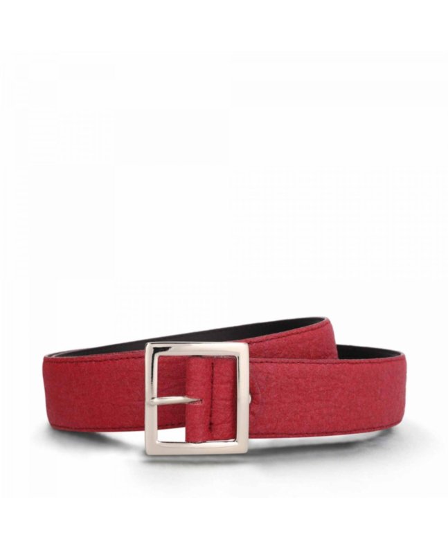 SALDES RED WOMEN BELT PIÑATEX LEATHER